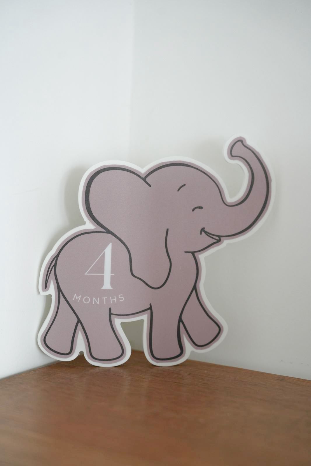 Elephants (12 months) Assembled by hand with love by us.