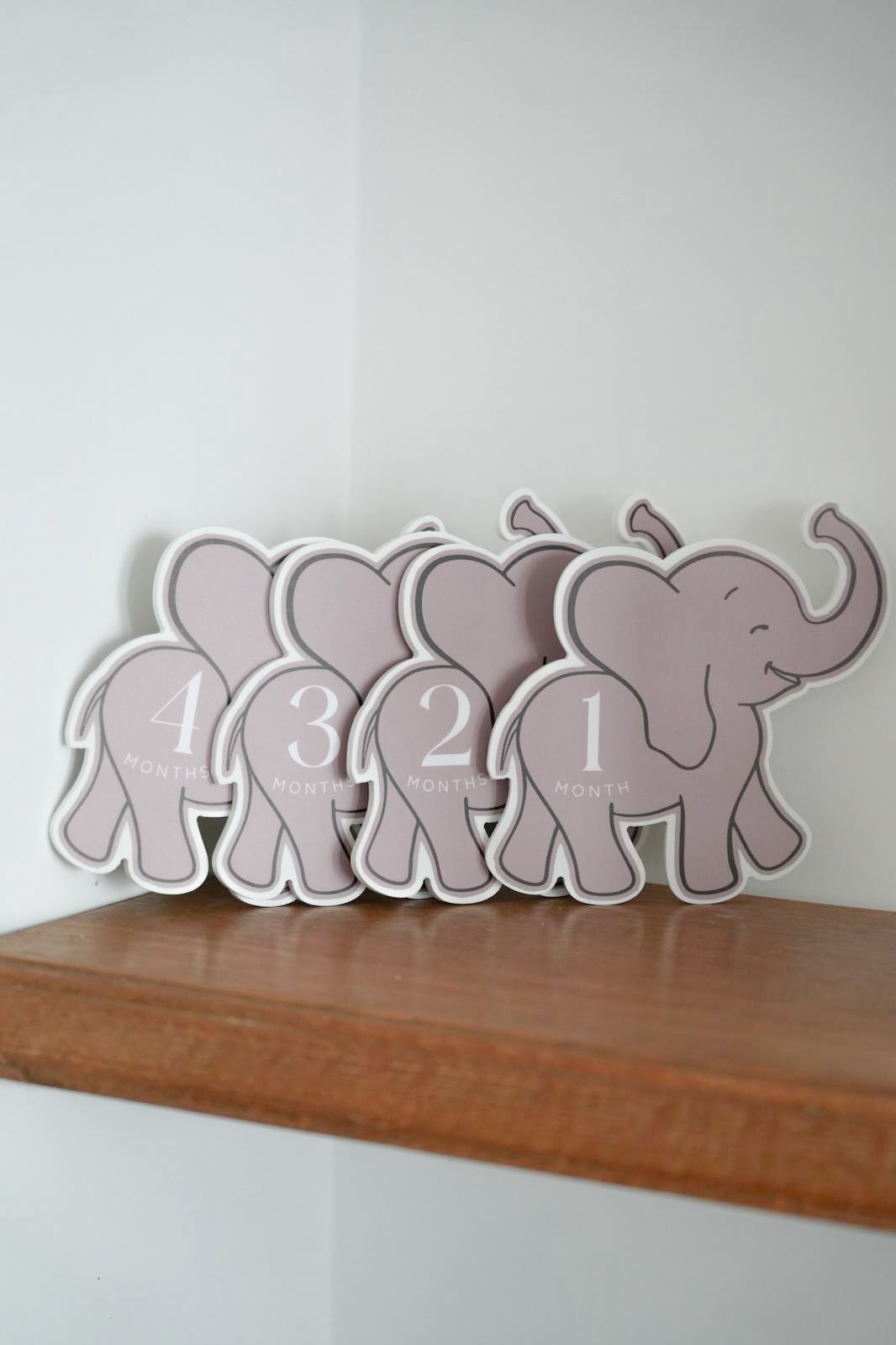 Elephants (12 months) Assembled by hand with love by us.