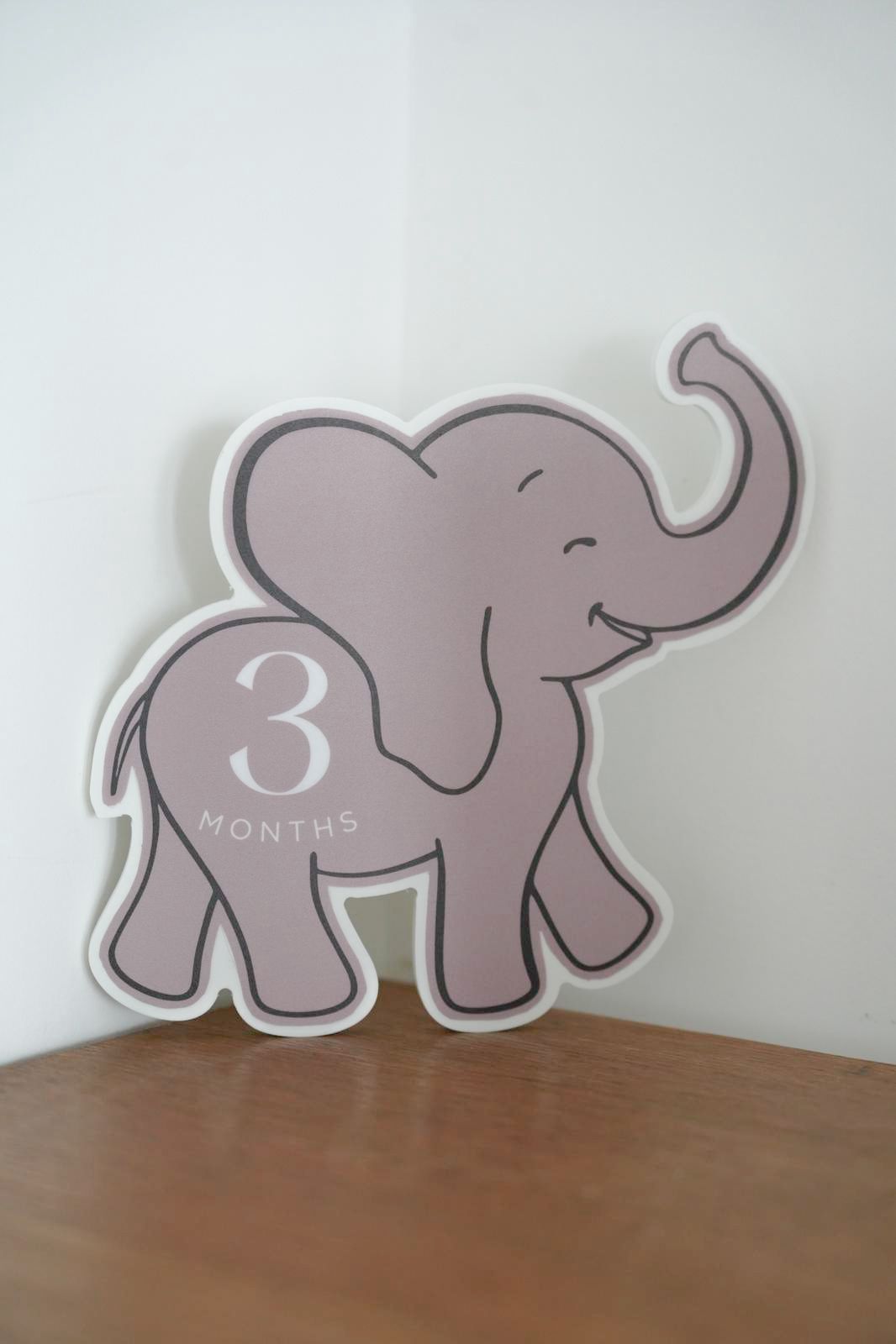 Elephants (12 months) Assembled by hand with love by us.