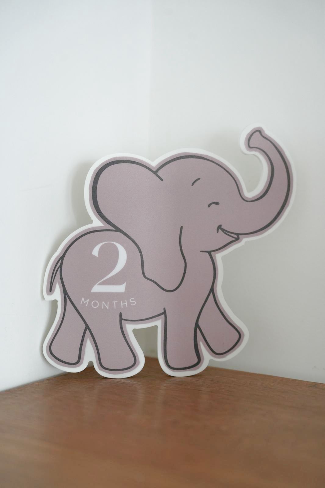 Elephants (12 months) Assembled by hand with love by us.